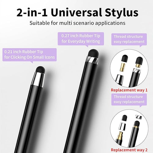 10 PCS Stylus, Stylus Pen for Touchscreen, Stylus 2-in-1 High Sensitivity & - Image 2