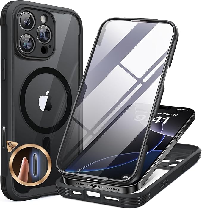 Miracase Magnetic for iPhone 16 Pro Case Full-Body Phone by Miracase