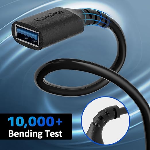 3 Pack USB 3.0 Extension Cable 8 Feet, USB A Male to Female Extender Cord - Image 3