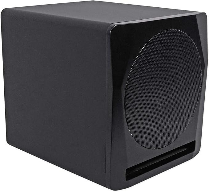 Rockville APM10B Active Studio Subwoofer in Black, MDF Wood, RCA/XLR/Optical - Image 4