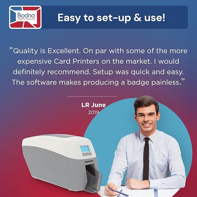 Bodno Magicard 600 Single Sided ID Card Printer & Complete Supplies Package ID - Image 7