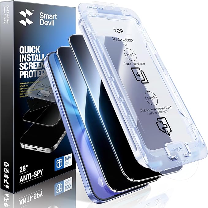 SMARTDEVIL 2PACK Privacy Screen Protector by SmartDevil