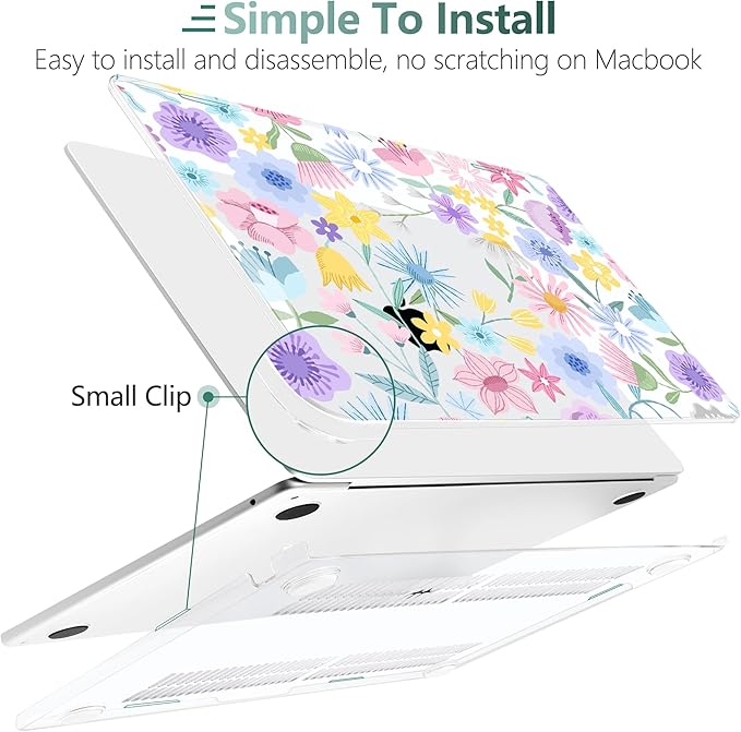 TWOLSKOO Compatible with M4 MacBook Air 15 inch Case 2025-2023 Released Model - Image 3
