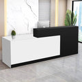 Reception Desk with Counter Modern Checkout Counter with Lockable Drawer by Unknown
