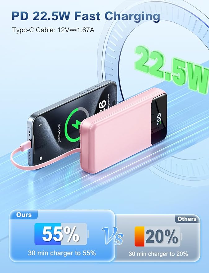 Portable Charger Power Bank 50000mAh Battery Pack, 22.5W Fast Charging PowerBank - Image 5