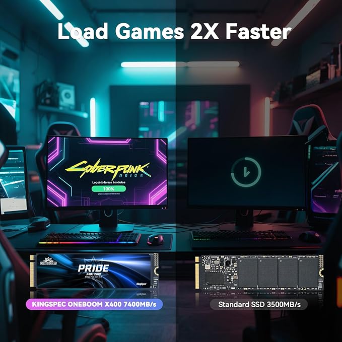 KingSpec OneBoom X400 512GB M.2 SSD Gen4 7300MB/s, TLC 3D NAND Internal NVMe SSD - Image 5