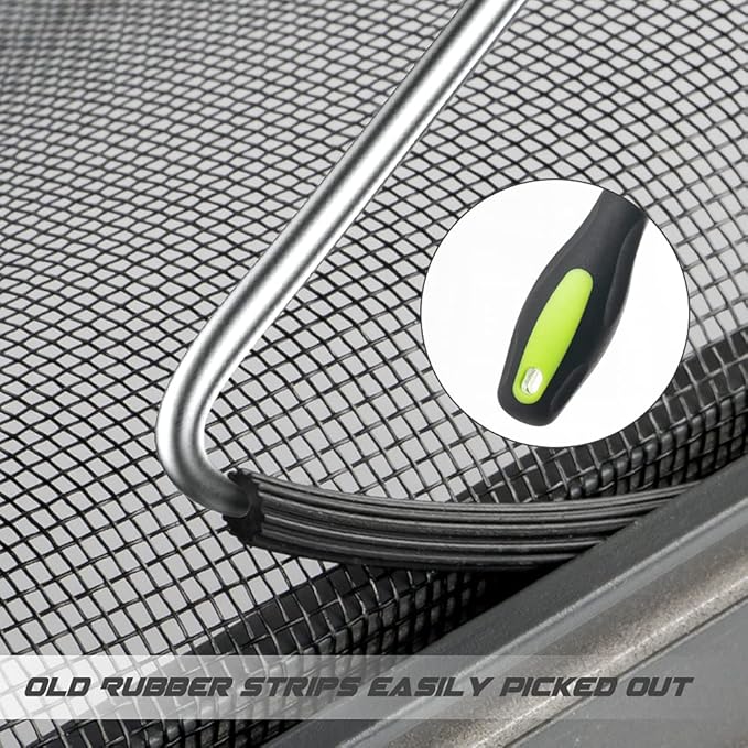 Screen Repair Kit Easy DIY Project 59" x 106" Fiberglass Screen Mesh - Image 4