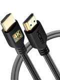 PowerBear 4K HDMI Cable 6 ft | High Speed, Braided Nylon & Gold Connectors by PowerBear
