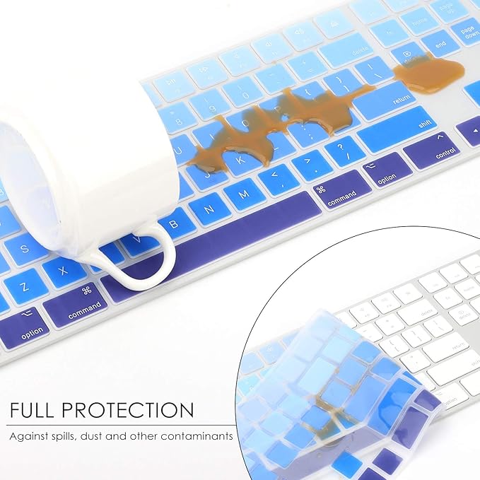 Allinside Ombre Blue Cover for Apple iMac Magic Wireless Keyboard - Image 5