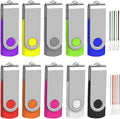 32GB Flash Drive 10 Pack, Wooolken USB 2.0 Thumb Drive Bulk Pen Drive Metal by WOOOLKEN