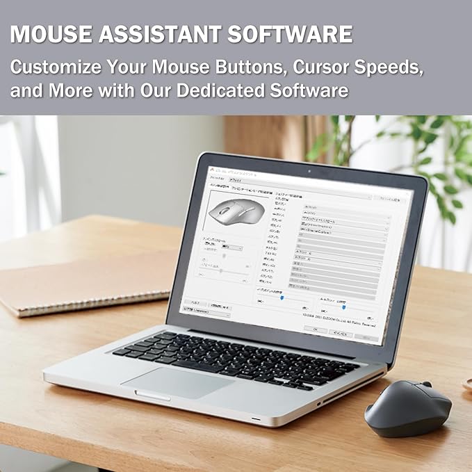ELECOM Left Hand Wireless Ergonomic Mouse, 2.4GHz - Image 8