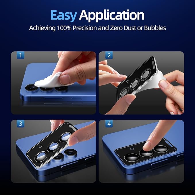 X-it Camera Lens Protector for Samsung S25 Plus, 10H Tempered Glass, - Image 7