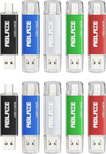 ABLAZE 64GB Type C Flash Drive 10 Pack, Dual USB 2.0+USB C Memory Stick Thumb by ABLAZEGlobal