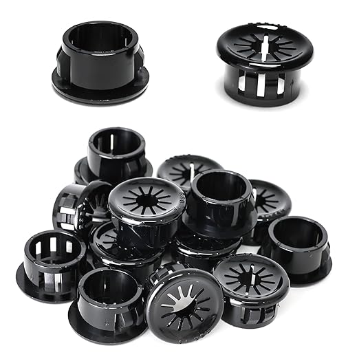 50 Pcs Cable Grommet, Snap Bushing 5/8" Mounting Diameter, Flexible by BOPOREAE