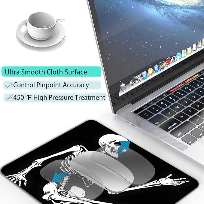 Cool Funny Skull Custom Mouse Pad - Image 4