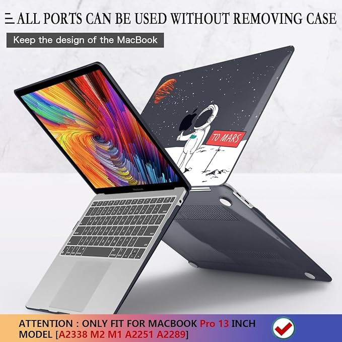CISSOOK Compatible with MacBook Pro 13 inch Case 2025-2020 Release M2 Chip - Image 5