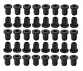 40 pcs 3/16" Drill Hole，1/8" ID Black Silicone Top hat Rubber Grommets by Unknown