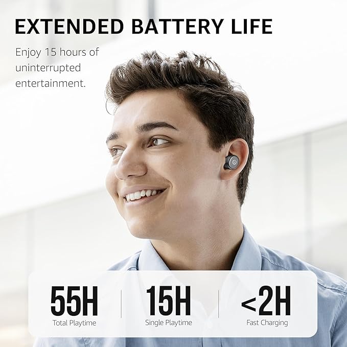 TOZO T10 Wireless Earbuds Bluetooth 5.3 Headphones, App Customize EQ, Ergonomic - Image 3