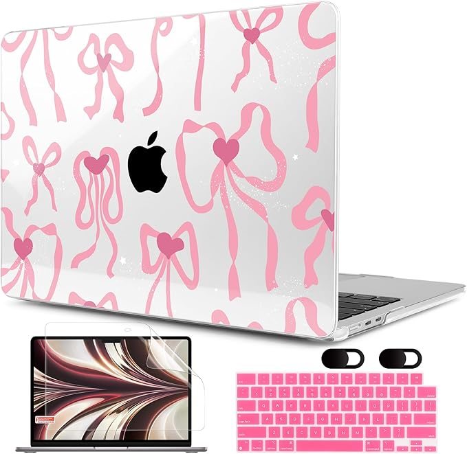 MEEgoodo Case for MacBook Air M4/M3/M2 13.6 inch 2025 2024 2022, Fit Model by MEEgoodo