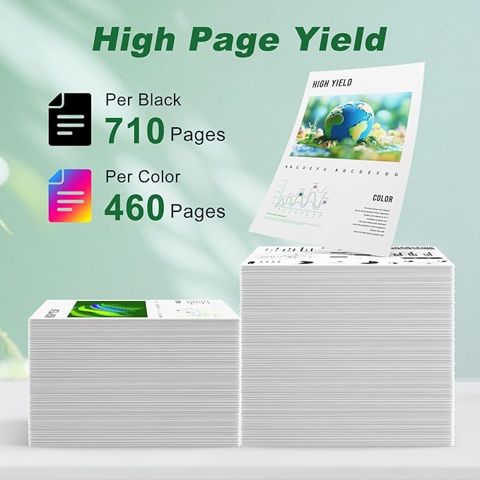 MYTONER 64XL Ink Cartridge Black/Color Combo Pack Remanufactured Replacement - Image 3