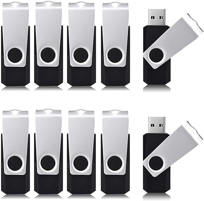 Aiibe 8GB Flash Drive 10 Pack 8GB USB Flash Drives Thumb Drive Bulk USB 2.0 by Aiibe