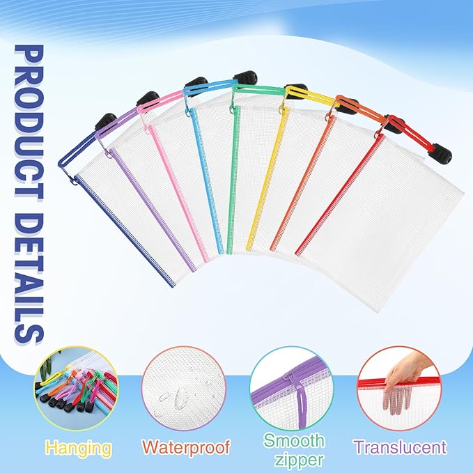 Jetec 32 Pcs Mesh Zipper Bags Toy Storage Bikini Organizer Bag Bolsas Para - Image 3