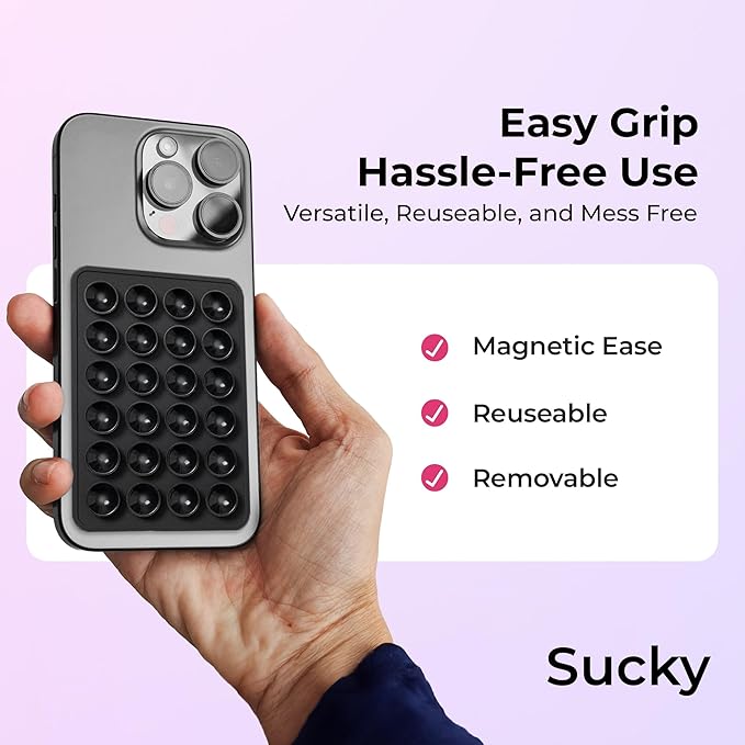Sucky Upgraded Magnetic Suction Cell Phone Grip - Image 4