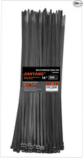 18 Inch Zip Ties Double Sided Toothed, 100 LBS Tensile Strength Heavy Duty by JIANYANG