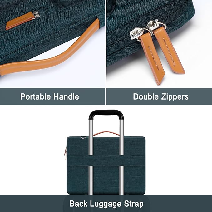 MOSISO 360 Protective Laptop Shoulder Bag, 13-13.3 inch Computer Bag Compatible - Image 4