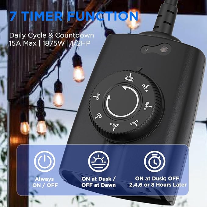 G-Homa Dusk to Dawn Outdoor Timer - Image 2
