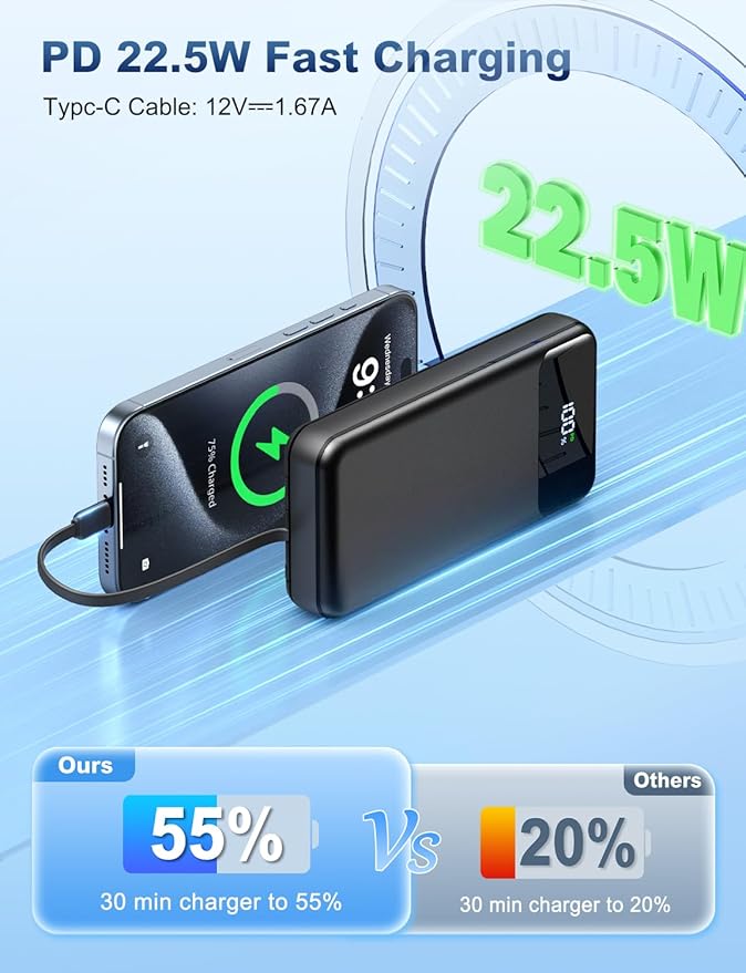 Portable Charger Power Bank 50000mAh Battery Pack, 22.5W Fast Charging PowerBank - Image 4