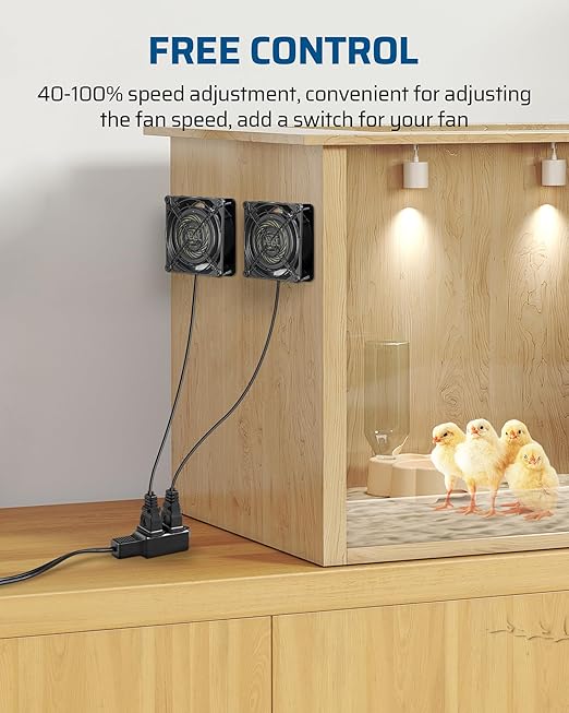 DEWENWILS 120V AC Muffin Fan, 120mm×38mm Exhaust Fan, Waterproof Case Cooling - Image 7