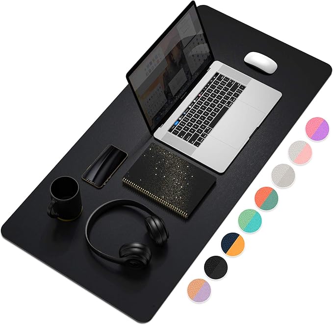 YSAGi Desk Mat, Desk Pad, Waterproof Desk Pad, 35.4" x 17" Laptop Leather Desk by YSAGi