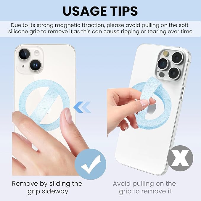 Magnetic Silicone Ring Grip Phone Holder, Loop Grip Phone Holder, Magnetic - Image 6