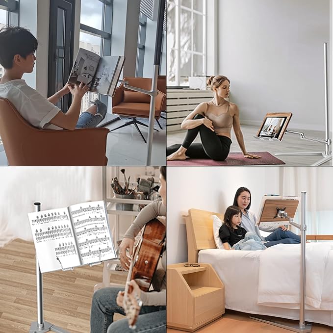 Book Stand for Reading, Floor Stand/Holder for Laptop, Compatible - Image 3
