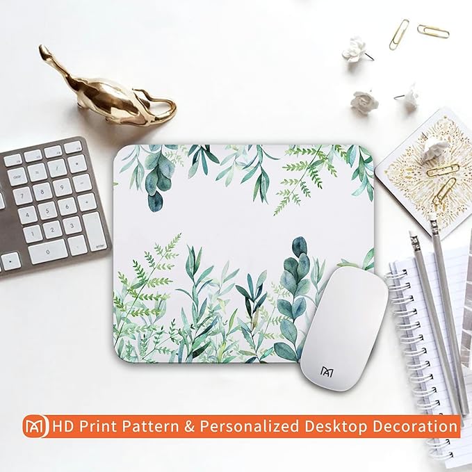 Square Mouse Pad Green Grass, Personalized Premium-Textured Custom Mouse Mat - Image 6