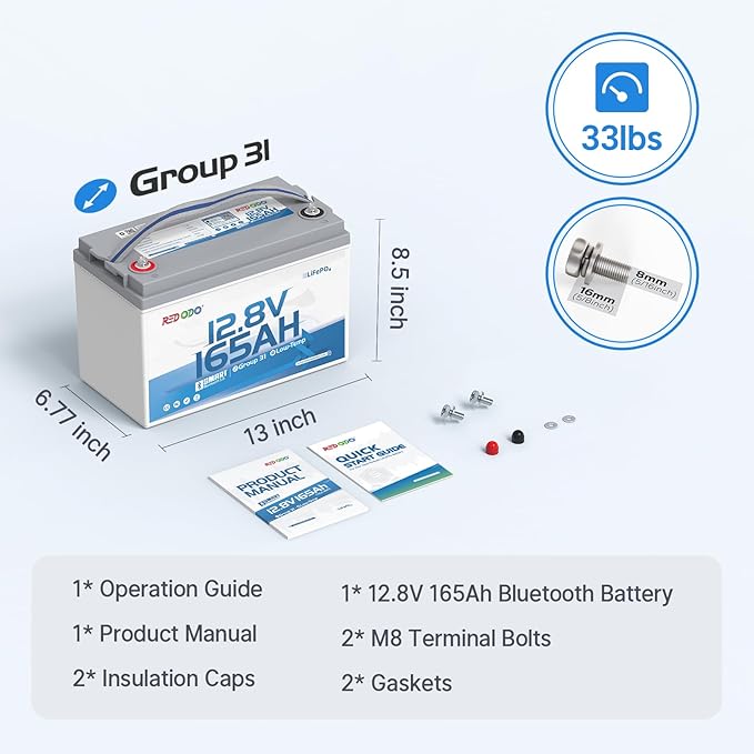 Redodo 12V 165Ah LiFePO4 Battery - Image 9