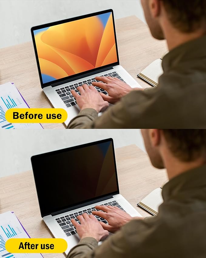 F FORITO 360° Privacy Screen Protector Compatible - Image 3