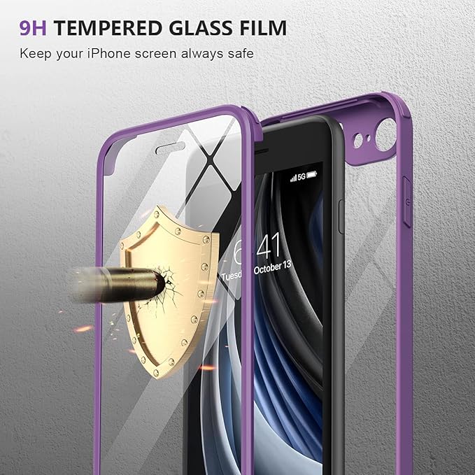 Miracase for iPhone SE Phone Case 3rd/2nd Generation 2022 2020 Full-Body - Image 3
