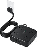 Power Strip Surge Protector 10 Ft Cord, TESSAN 8 AC Outlets 3 USB Charger by TESSAN