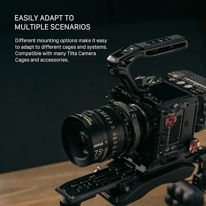 Tilta Xeno Top Handle for Filmmakers & Cameras-Titanium Gray | Aluminum Alloy - Image 6