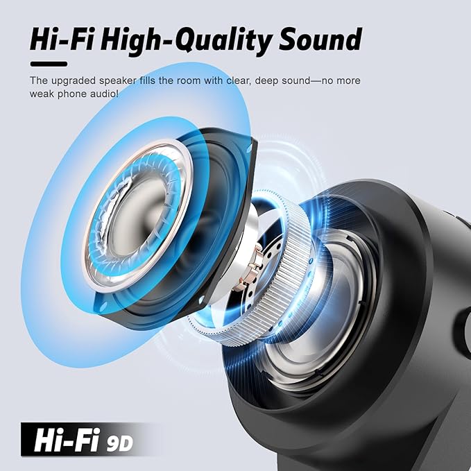 Wireless Induction Speaker- 4 in1 Bluetooth Speaker Phone Stand - Image 7