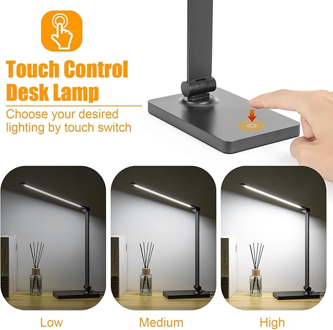 Rechargeable Desk Lamp LED Desk Lamps Eye-Caring Desk Lamps Dimmable Office Lamp - Image 2