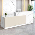 Reception Desk with Counter Modern Checkout Counter with Lockable Drawer by Unknown