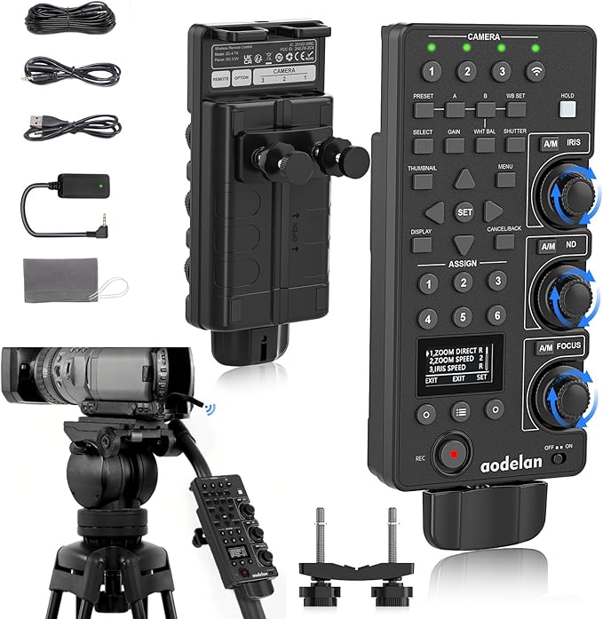 Wireless and Wired Remote Commander & Lanc Camera Zoom Controller by AODELAN