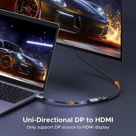 UGREEN 4K DisplayPort to HDMI Adapter, Unidirectional DP 1.2 PC to HDMI 1.4 - Image 3
