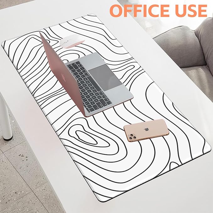 Mouse Pad Large Topographic Contour Map Non-Slip Game Desk Mat - Image 5