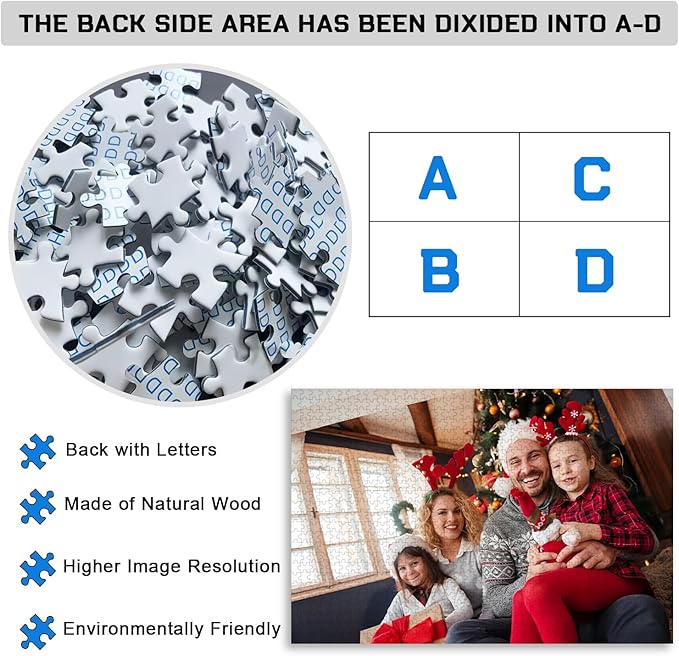 Custom Puzzle 120/200/300/500/1000/1500 Pieces, Personalized Puzzle from Your - Image 2