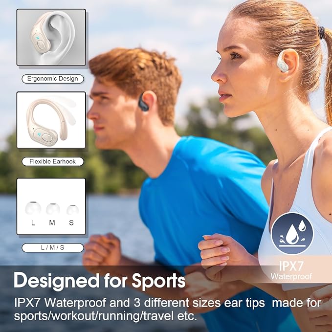Wireless Earbuds 75hrs Bluetooth 5.4 Headphone Sport, 2025 Bluetooth Earbuds - Image 3