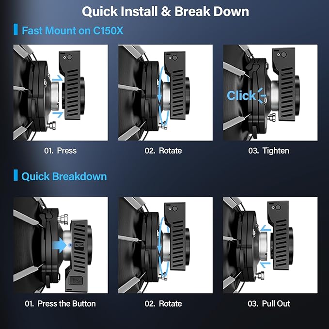 SIRUI 15.7"/40cm Mini Quick Set-Up Foldable Softbox, Quick Release - Image 5